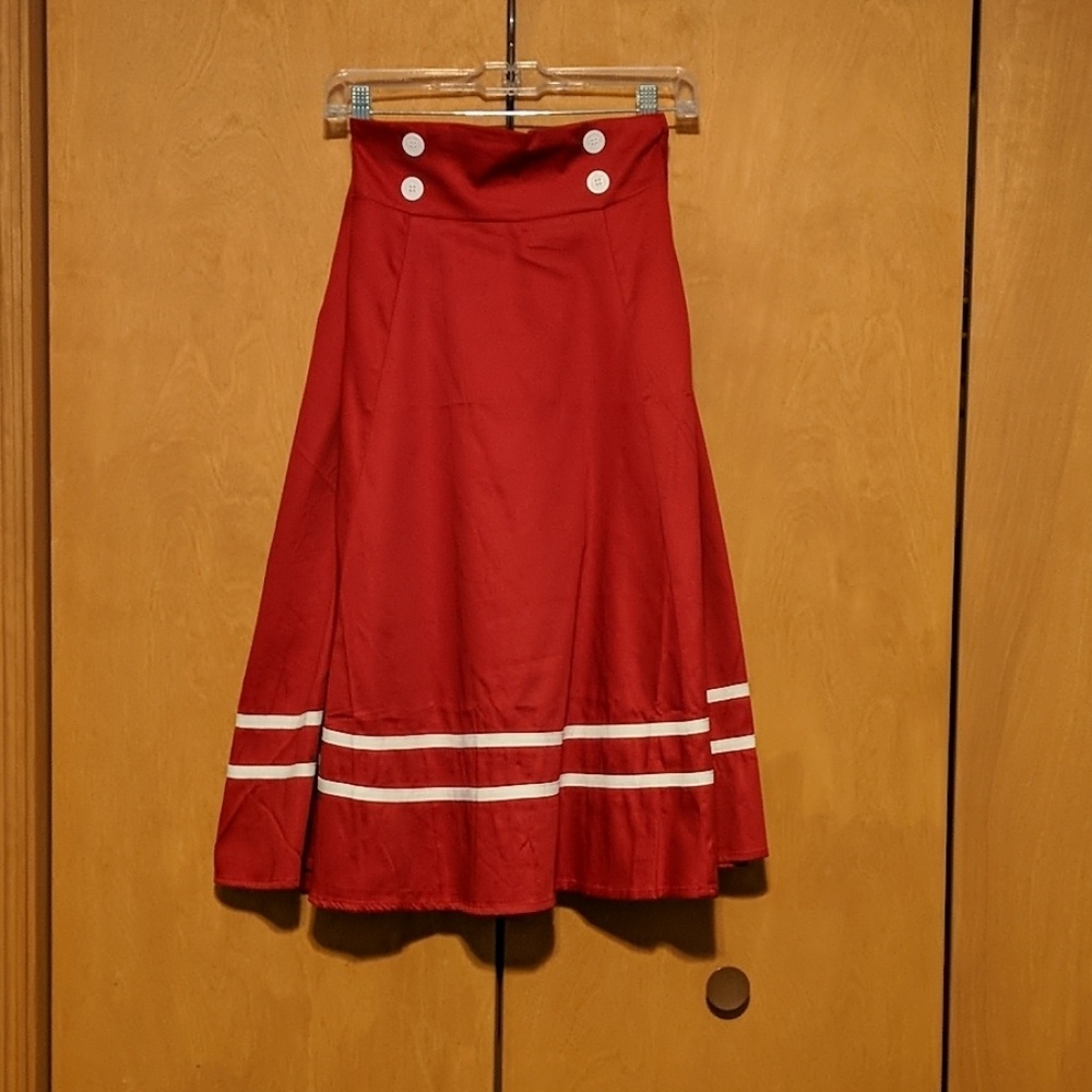 Torrid Retro Chic nautical swing skirt